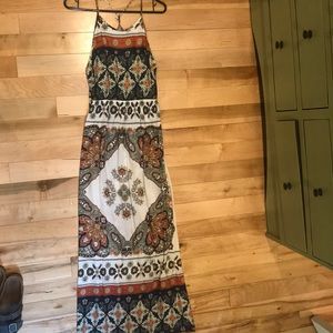 Roxy multi color maxi dress